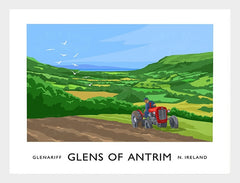 Co Antrim - Glens Of Antrim Glenariff Frame White 40x30 No Mount