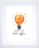 Drinks Coffee - Good Ideas White Frame
