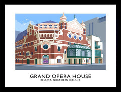 Belfast - Grand Opera House Frame Black 40x30nomount