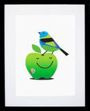 Green-Headed Tanager Black Frame
