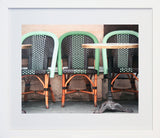 Paris In Green - Table And Chairs Frame White 