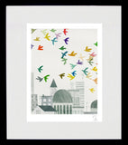 Grey City Black Frame