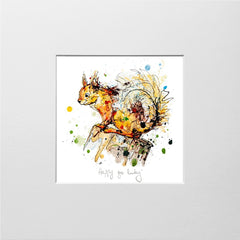 Print Open Edition Floral - Happy Go Lucky-12 x 12-Unframed
