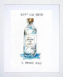 Drinks Gin - Harris White Frame