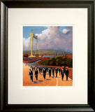 Print - Heres M'Da Now, H & W Belfast Black frame