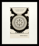 Postcard - Herman Melville - Small Flat Black Frame