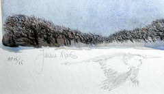 The Lost Words - Heron In Flight Premium Edition Artist Proof