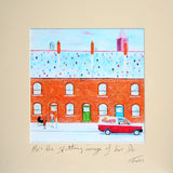 He's The Spitting Image Of His Da Unframed 15 x 15
