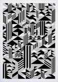 Pattern - Higher in Monochrome Frame White