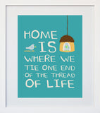 Home Is Where We Tie White Frame