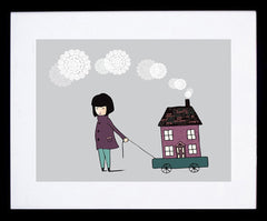 Home Is Where You Take It Frame Black 18x25