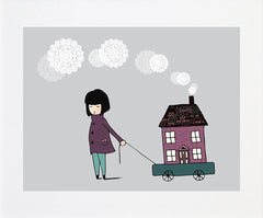 Home Is Where You Take It Unframed 18x25