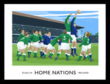 Sport - Home Nations Ireland v Scotland Frame Black 40x30 No Mount