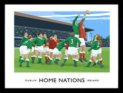 Sport - Home Nations Ireland v Wales Frame Black 40x30 No Mount
