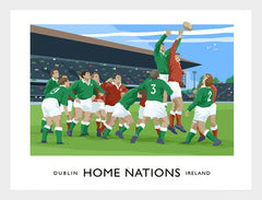 Sport - Home Nations Ireland v Wales Frame White 40x30 No Mount