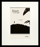 Postcard - Homer - Small Flat Black Frame