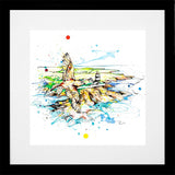 Print Open Edition Landscapes - Hook Lighthouse Black Box Frame (With Mount)