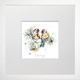 Print Open Edition Animals - I Turn To You-12 x 12-Small Flat White Frame