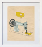 I am Sew Creative White Frame