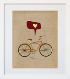 I Love to Ride White Frame