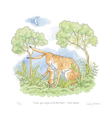 Signed Print - I Love You Right Up To The Moon AND BACK No:3