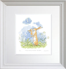 Signed Print - I Love You Right Up To The Moon AND BACK Four - Framed