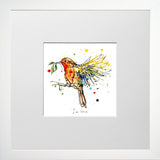 Print Open Edition Floral - I'm Home-12 x 12-Small Flat White Frame