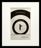 Postcard - Immanuel Kant - Small Flat Black Frame