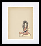 In Safe Hands (Red Version) Framed