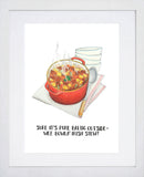 Food - Irish Stew-21 x 29.5 -White Box Frame