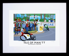 Sport - Isle of Man Govenor's Bridge-40 x 30-Black Box Frame (With Mount)
