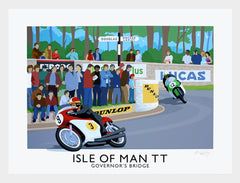 Sport - Isle of Man Govenor's Bridge-40 x 30-White Box Frame (No Mount)