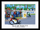 Sport - Isle of Man Govenor's Bridge-40 x 30-Black Box Frame (No Mount)