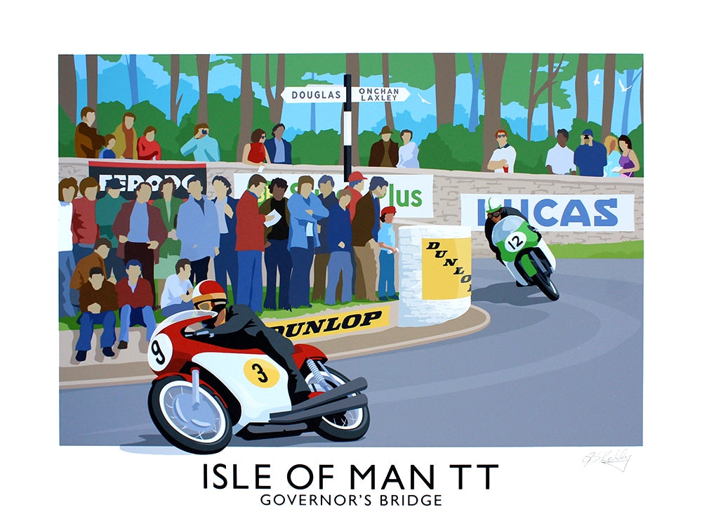 Sport - Isle of Man Govenor's Bridge-40 x 30-Unframed