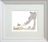 Signed Quentin Blake - Its Large And Grey And Lots Of Fun Framed