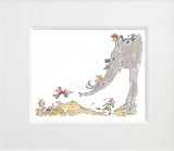 Signed Quentin Blake - Its Large And Grey And Lots Of Fun Unframed