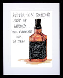 Drinks Whiskey - Jack Daniels Frame Black