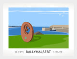 Co Down - Ballyhalbert Frame White 40x30 No Mount