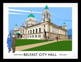 Belfast - City Hall Frame Black 40x30 nomount