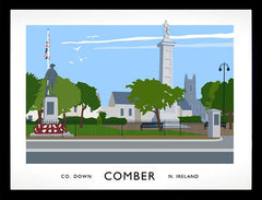 Co Down - Comber  Frame Black 40x30 No Mount