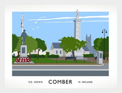 Co Down - Comber  Frame White 40x30 No Mount