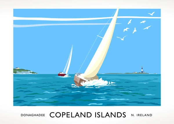 Co Down - Copeland Islands Unframed 40x30