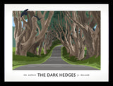 Co Antrim - The Dark Hedges Frame Black 40x30 nomount