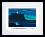 Co Antrim - Dunluce Castle Aurora Frame Black 40x30 withmount