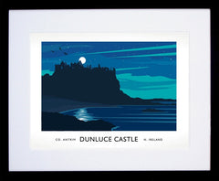 Co Antrim - Dunluce Castle Aurora Frame Black 40x30 withmount