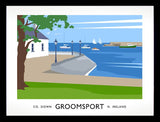 Co Down - Groomsport Frame Black 40x30 No Mount