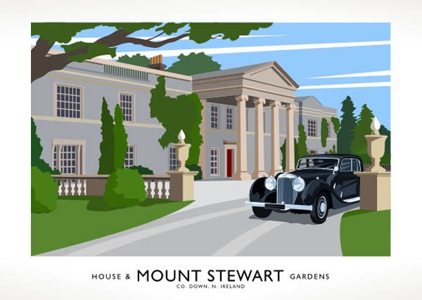 Co Down - Mount Stewart House Unframed 40x30