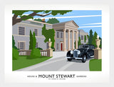 Co Down - Mount Stewart House Frame White 40x30 No Mount