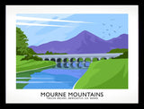 Co Down - Mourne Mountains Twelve Arches Frame Black 40x30 No Mount