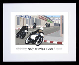 Sport - North West 200  Frame Black 40x30 With Mount